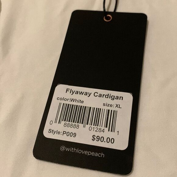 Peach Brand flyaway cardigan. XL - Picture 2 of 9